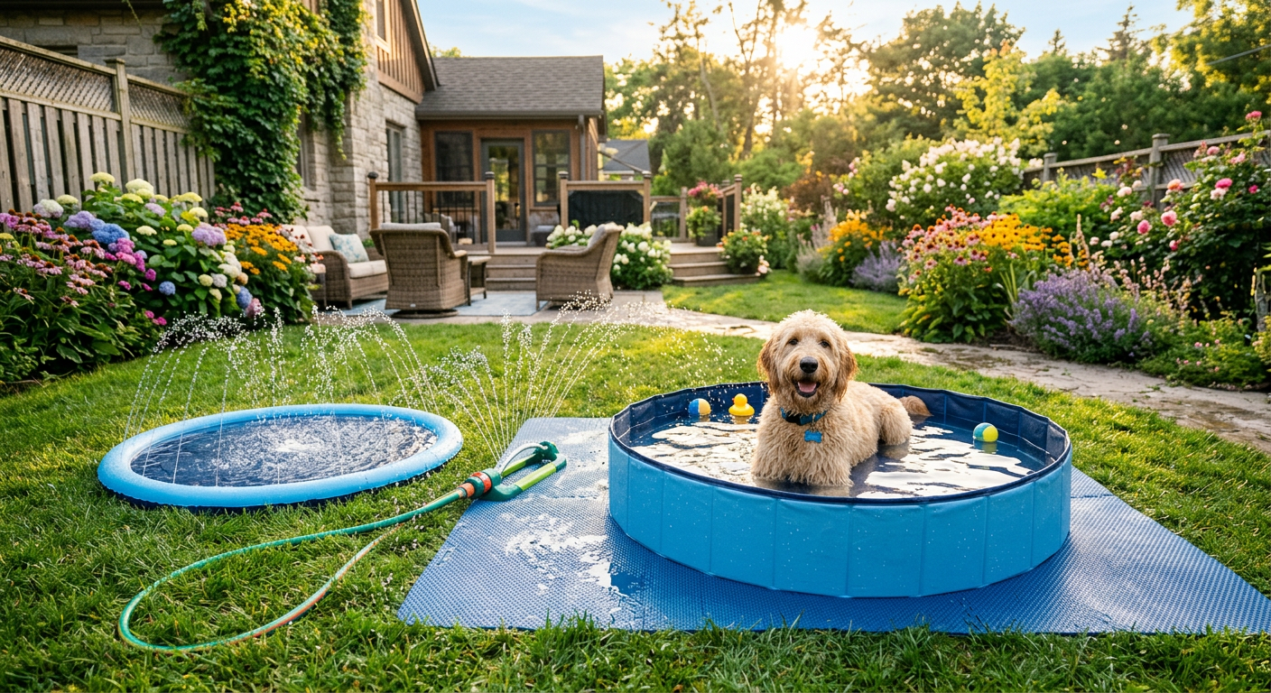 Backyard Dog Water Park: DIY Splash Pads for Hot Summer Days - supporting image - backyard dog water park