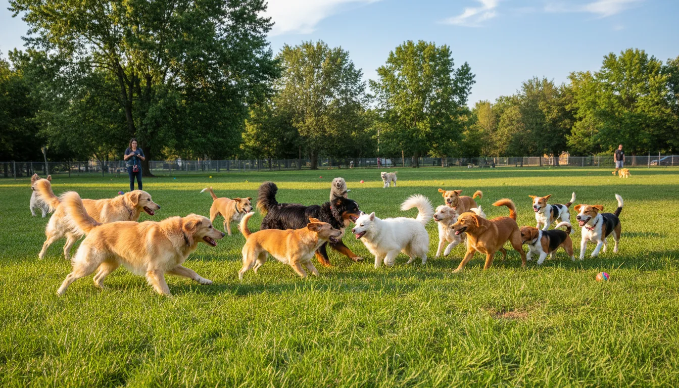 Dog Health, Socialization Fun at a Doggie Park Near Me