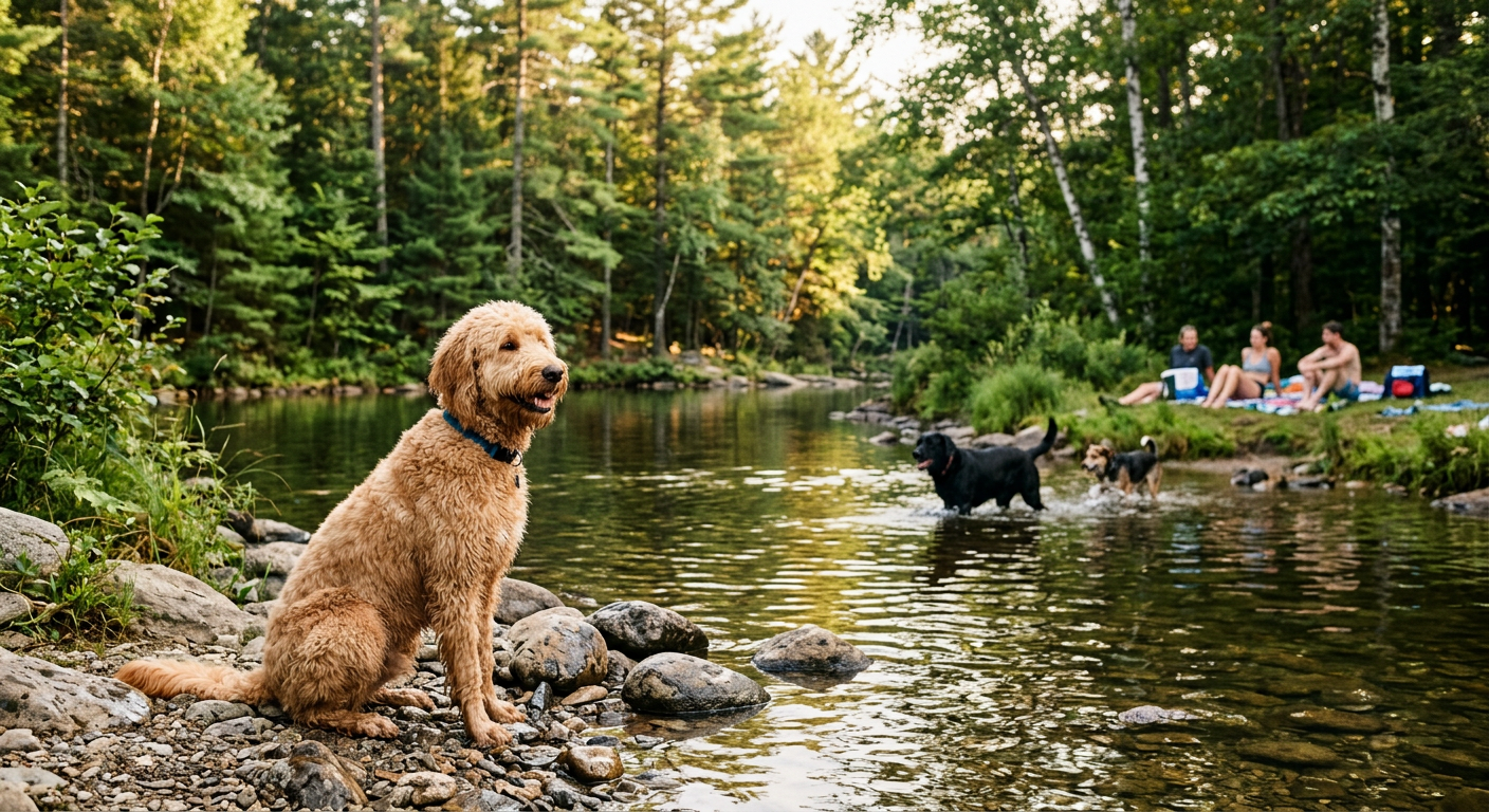 Dog Water Parks: Splash Pads and Swimming Spots for Dogs Near You - supporting image - dog park with water near me