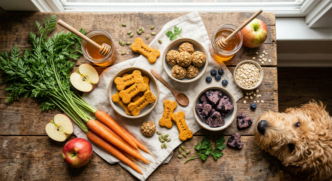 Healthy Dog Treats You Can Make at Home: Auggie's Kitchen-Tested Guide - supporting image - healthy dog food treats