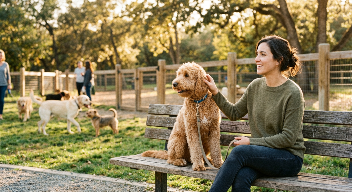 How to Handle a Dog Fight at the Dog Park: Tips from a Golden Doodle Who's Seen It All - supporting image - dog park aggression