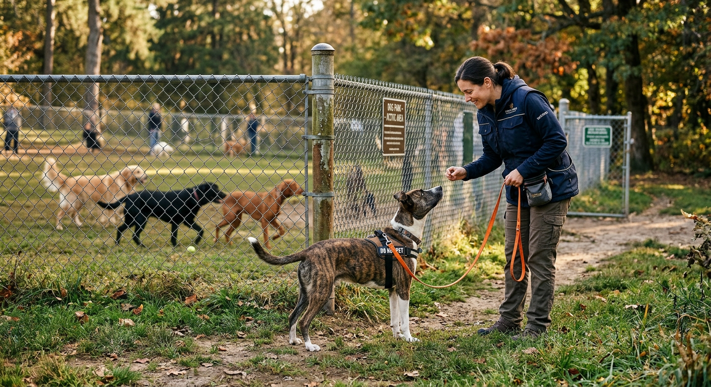 Reactive Dogs and Dog Parks: Can They Coexist? A Guide to Dog Park Aggression Training - mid-article image - dog park aggression training