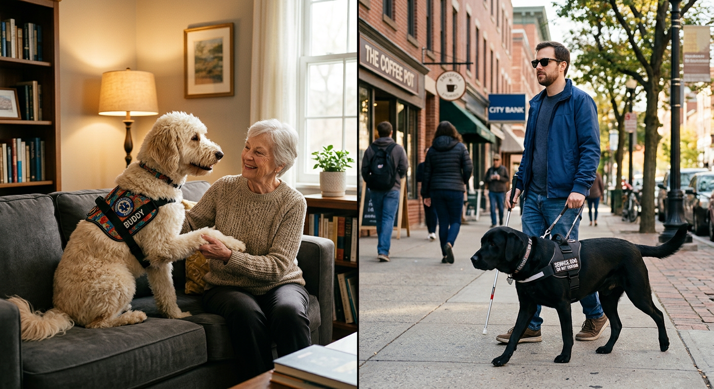 Therapy Dogs vs. Service Dogs: What's the Difference? - mid-article image - therapy dog for mental health